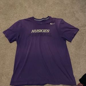 Huskies football t shirt